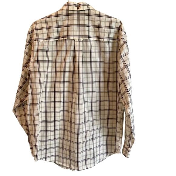 Roundtree & Yorke Wrinkle-Free Long Sleeve Button Down Shirt Men's Large - Picture 6 of 9